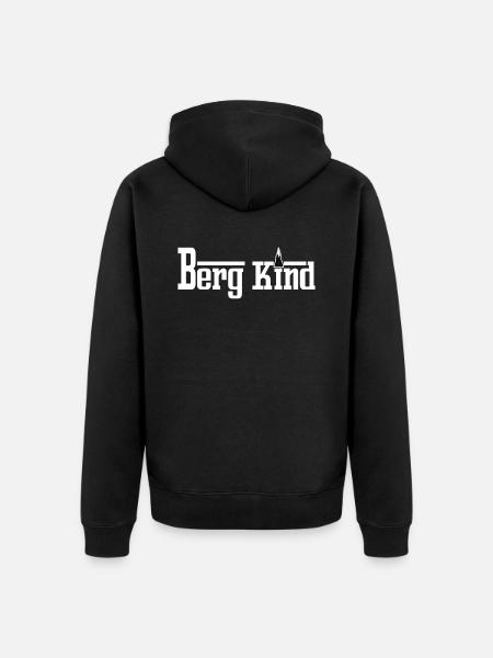 Bergkind - Unisex Premium Bio Zip Hoodie - Schwarz