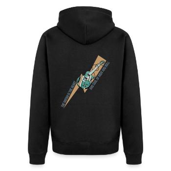 Guitare Heart and Soul Rock & Roll Music Gift - Veste à capuche bio Premium Unisexe - noir - Dos - Nico (187cm)