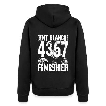 Dent Blanche Mountain Valais Suisse 4000 Alpinistes - Veste à capuche bio Premium Unisexe - noir - Dos - Nico (187cm)