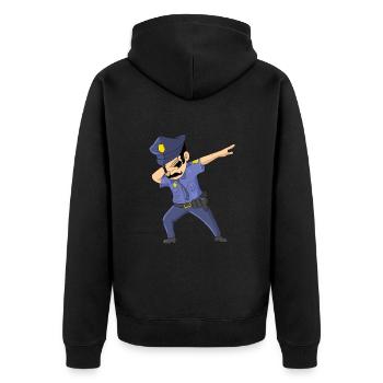 Dabbing Futur Policier Dab Danse Dabbing Flic - Veste à capuche bio Premium Unisexe - noir - Dos - Nico (187cm)