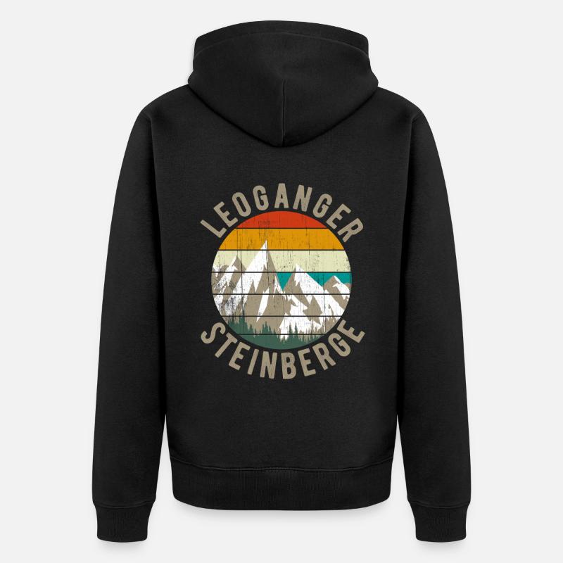 Leoganger Steinberge Leogang Holidays Autriche - Veste à capuche bio Premium Unisexe - noir
