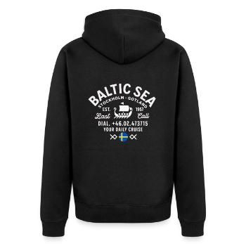 Baltic sea cruise - Veste à capuche bio Premium Unisexe - noir - Dos - Nico (187cm)