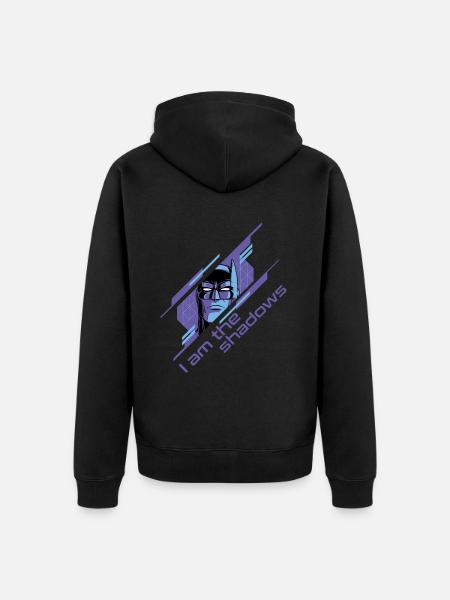 Batman I Am The Shadows - Unisex Premium Bio Zip Hoodie - Schwarz