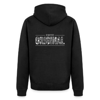 Original 2015 Cadeau Anniversaire 2015 retro 2015 - Veste à capuche bio Premium Unisexe - noir - Dos - Nico (187cm)