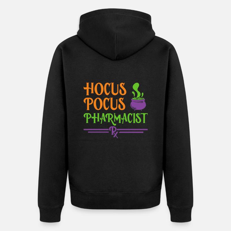 Pharmacien Halloween - Veste à capuche bio Premium Unisexe - noir