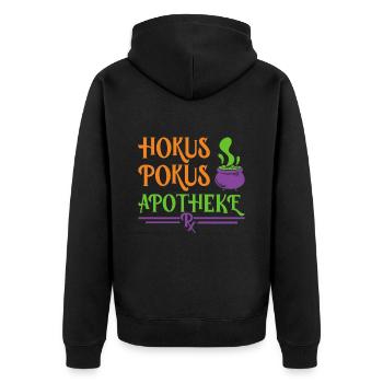 Pharmacy Halloween - Unisex Premium Organic Zip Hoodie - black - Back - Nico (187cm)