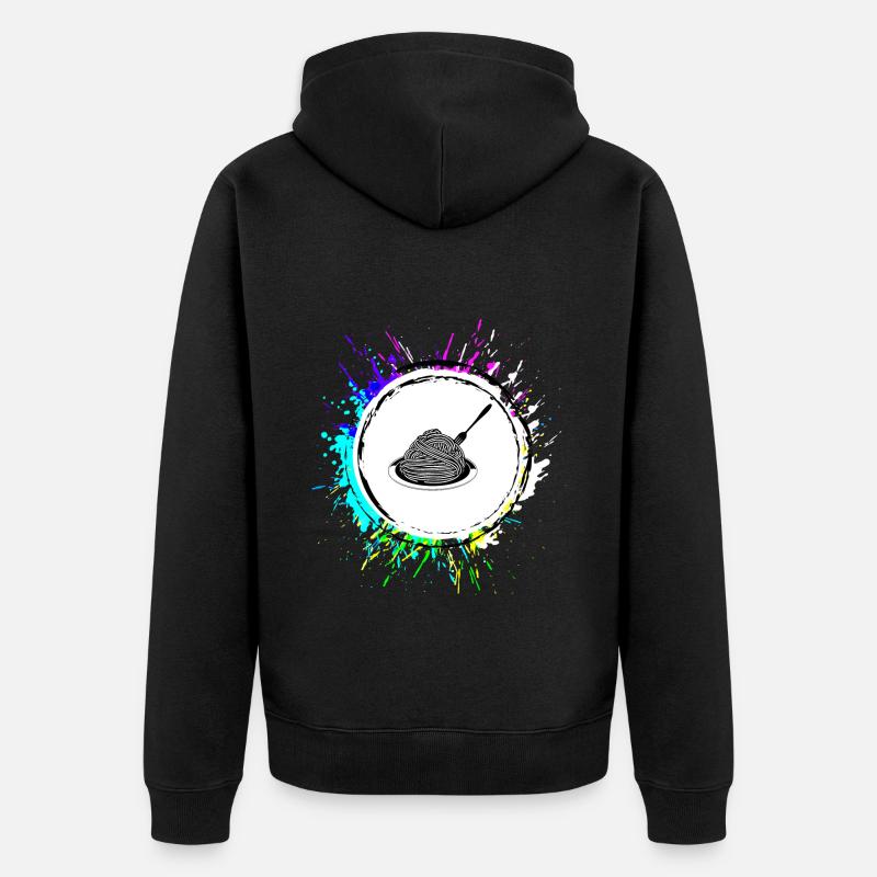 Symbole spaghetti - Veste à capuche bio Premium Unisexe - noir