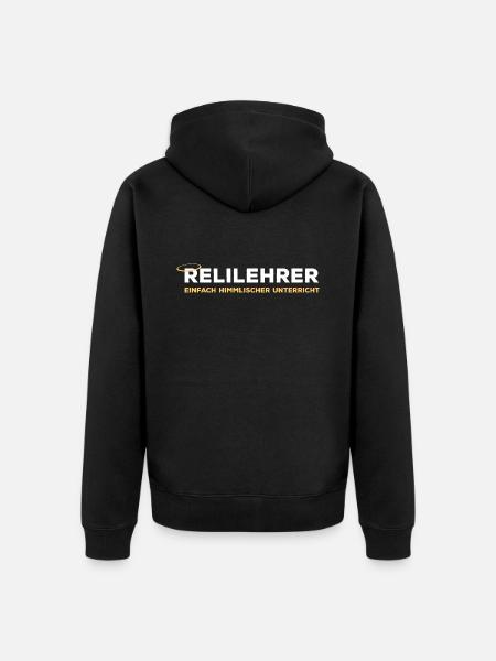 Relilehrer Religion Referendar Religionslehrer - Unisex Premium Bio Zip Hoodie - Schwarz