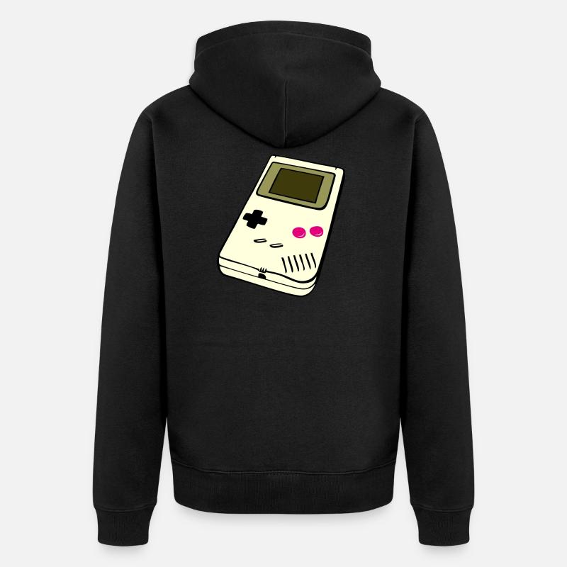 Console de jeu portable - Veste à capuche bio Premium Unisexe - noir