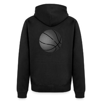 Basket-ball T-shirt de basket-ball noir - Veste à capuche bio Premium Unisexe - noir - Dos - Nico (187cm)