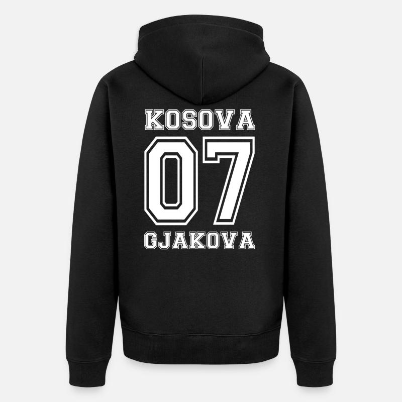Gkakova - Veste à capuche bio Premium Unisexe - noir