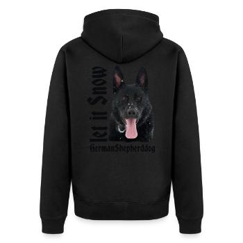 German shepherd, german shepherd, dog sport, dogs - Unisex Premium Organic Zip Hoodie - black - Back - Nico (187cm)