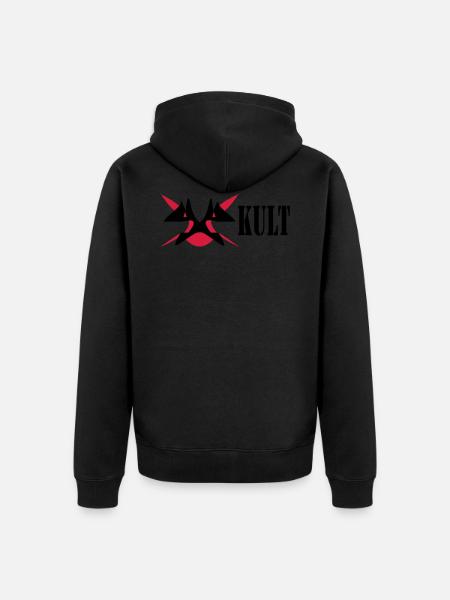 Cult / symbol / tribal - Unisex Premium Organic Zip Hoodie - black