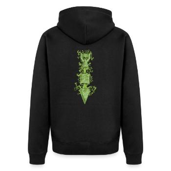 Le règne de la nature - Veste à capuche bio Premium Unisexe - noir - Dos - Nico (187cm)