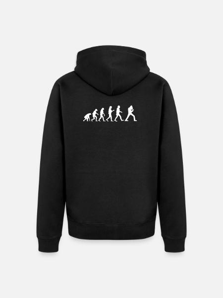 Rock and roll - Unisex Premium Organic Zip Hoodie - black