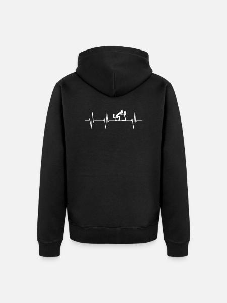 Education - Unisex Premium Organic Zip Hoodie - black