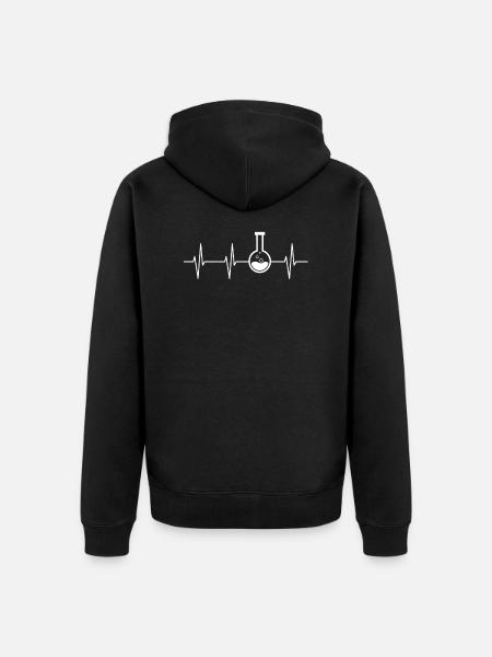 chemistry - Unisex Premium Organic Zip Hoodie - black