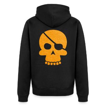Tête de mort - Veste à capuche bio Premium Unisexe - noir - Dos - Nico (187cm)