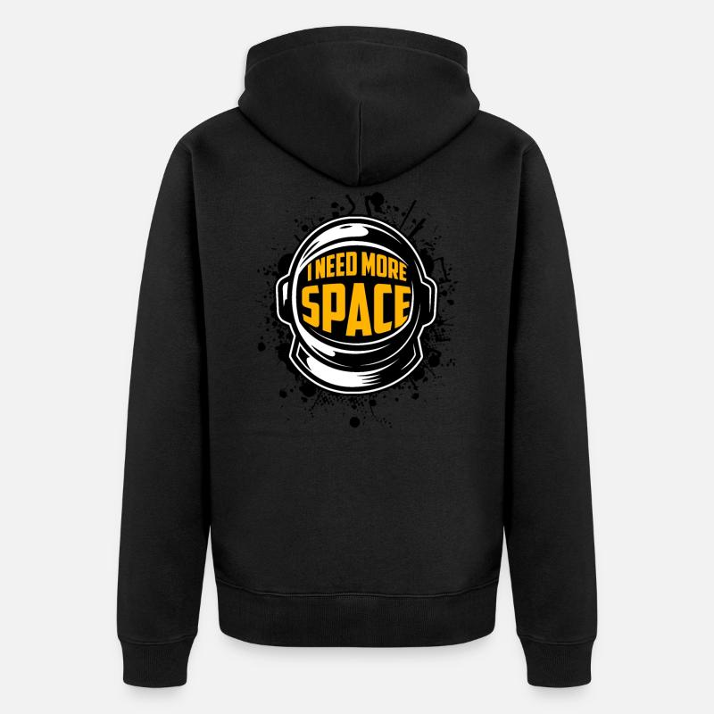 Espace - Veste à capuche bio Premium Unisexe - noir