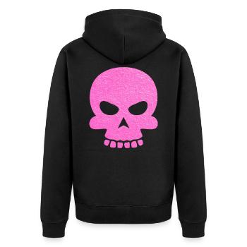 Tête de mort - Veste à capuche bio Premium Unisexe - noir - Dos - Nico (187cm)