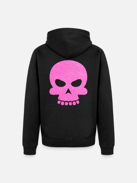 Tête de mort - Veste à capuche bio Premium Unisexe - noir