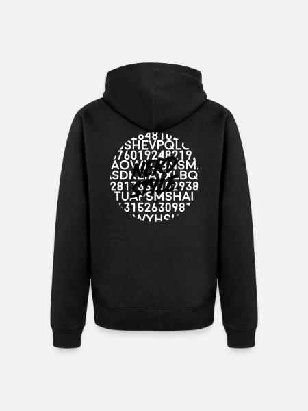 NERD - Unisex Premium Bio Zip Hoodie - Schwarz