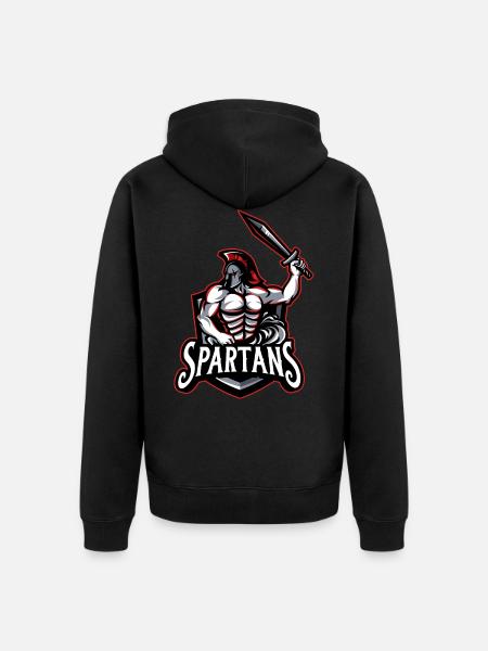 Spartans - Unisex Premium Organic Zip Hoodie - black