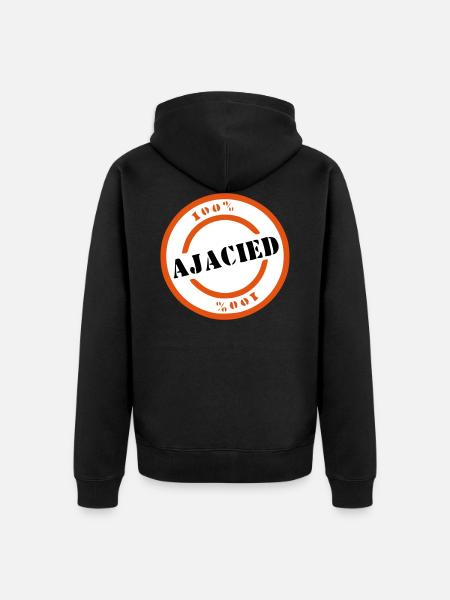 Ajacied - Uniseks Premium bio ziphoodie - zwart