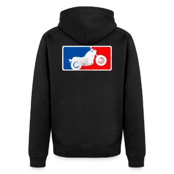 CMX500 Rebel MLB Motorcycle Cruiser Bobber - Unisex Premium Organic Zip Hoodie - black - Back - Nico (187cm)