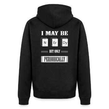 Je suis un geek - Veste à capuche bio Premium Unisexe - noir - Dos - Nico (187cm)