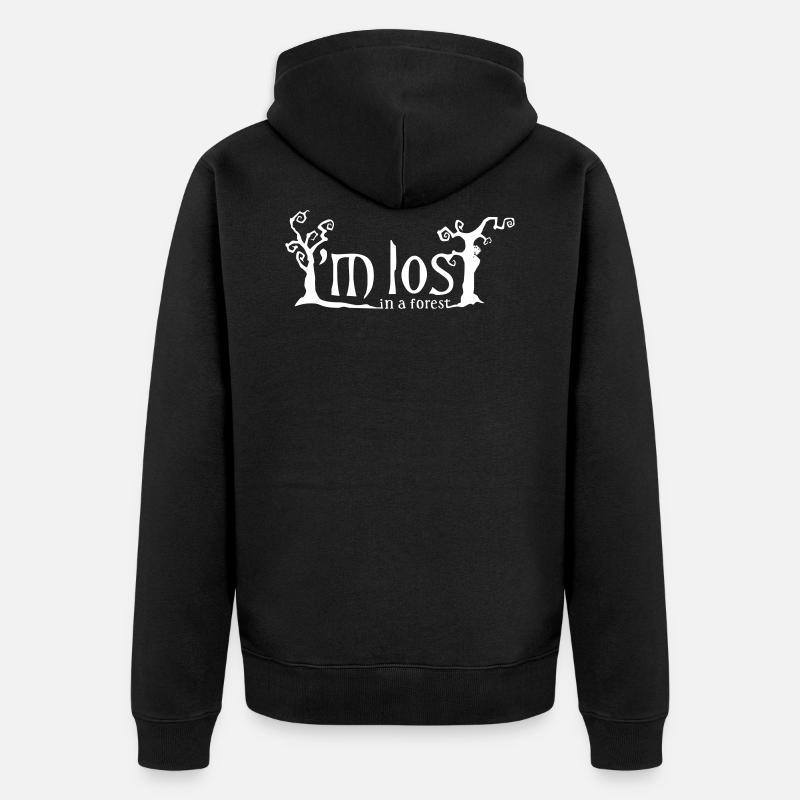 Forest inspired by Cure - Unisex Premium Bio Zip Hoodie - Schwarz