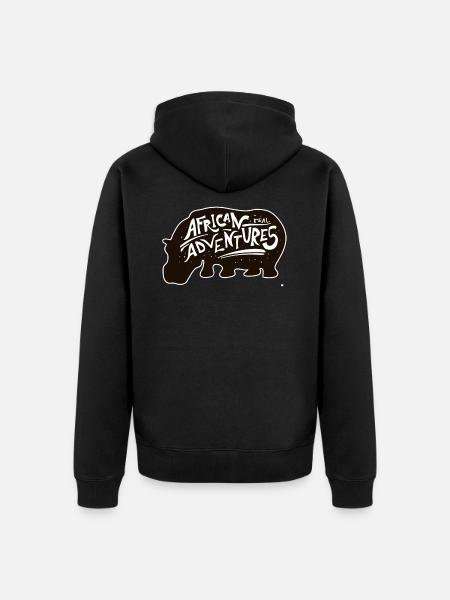 Afrika Abenteuer - Unisex Premium Bio Zip Hoodie - Schwarz