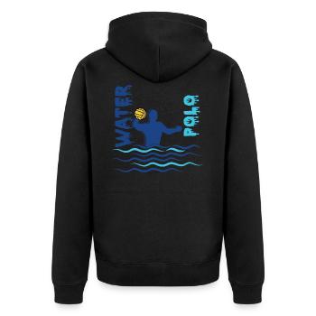 Water-polo water-polo - Veste à capuche bio Premium Unisexe - noir - Dos - Nico (187cm)