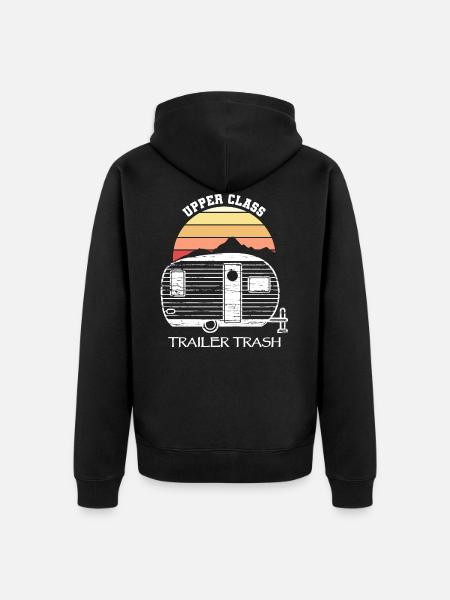 Trailer Trash USA - Veste à capuche bio Premium Unisexe - noir