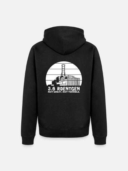 3.6 Roentgen Not Great - Unisex Premium Bio Zip Hoodie - Schwarz