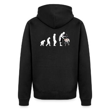 Grillmeister Evolution - Veste à capuche bio Premium Unisexe - noir - Dos - Nico (187cm)