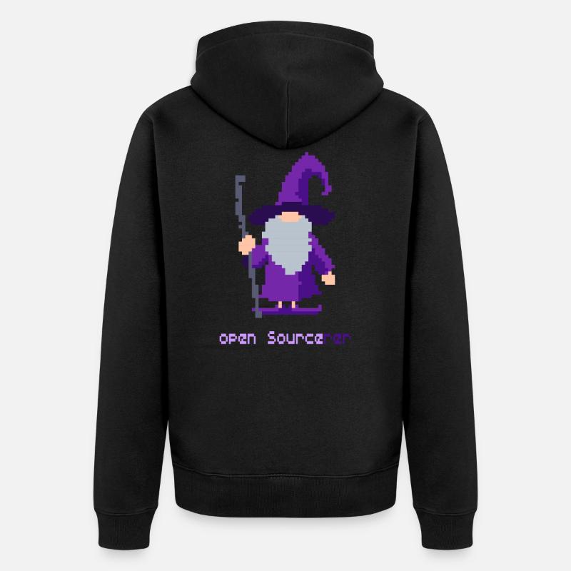 Open source - Veste à capuche bio Premium Unisexe - noir