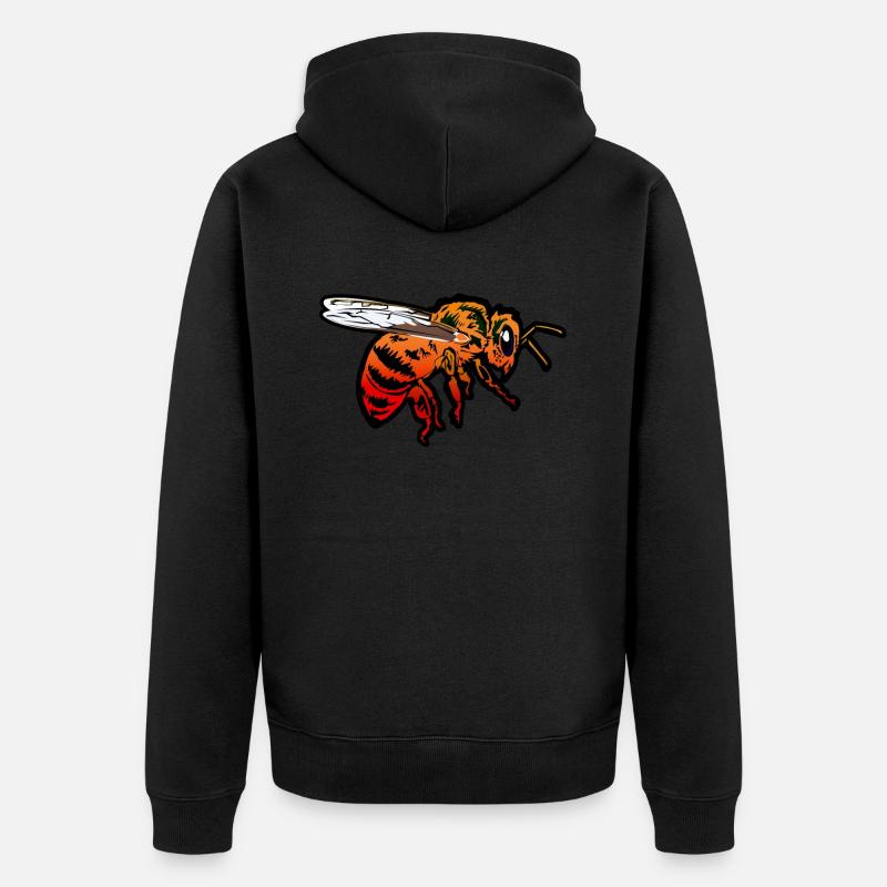 abeilles - Veste à capuche bio Premium Unisexe - noir