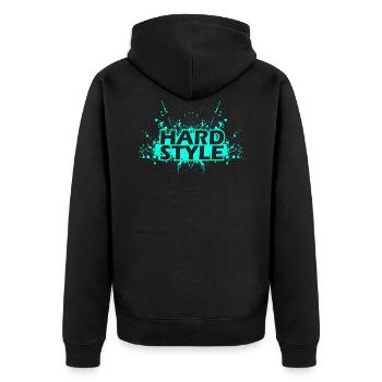 Hardstyle - Veste à capuche bio Premium Unisexe - noir - Dos - Nico (187cm)