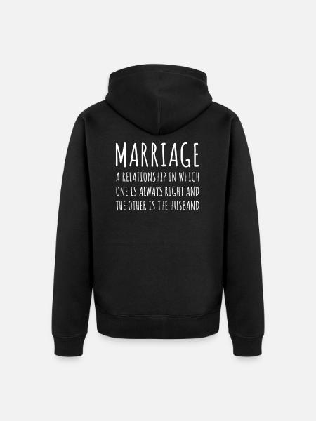 Ehe Lustig - Unisex Premium Bio Zip Hoodie - Schwarz