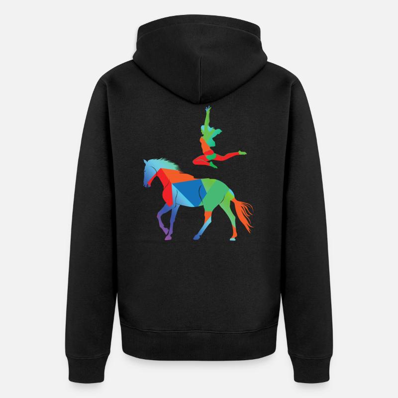 Voltige - Veste à capuche bio Premium Unisexe - noir