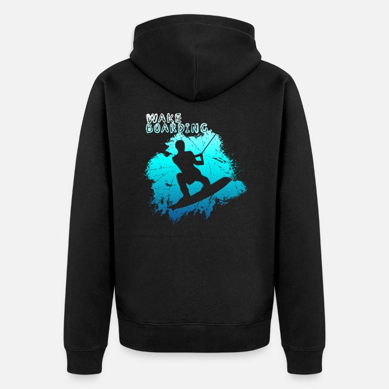 wakeboard - Veste à capuche bio Premium Unisexe - noir