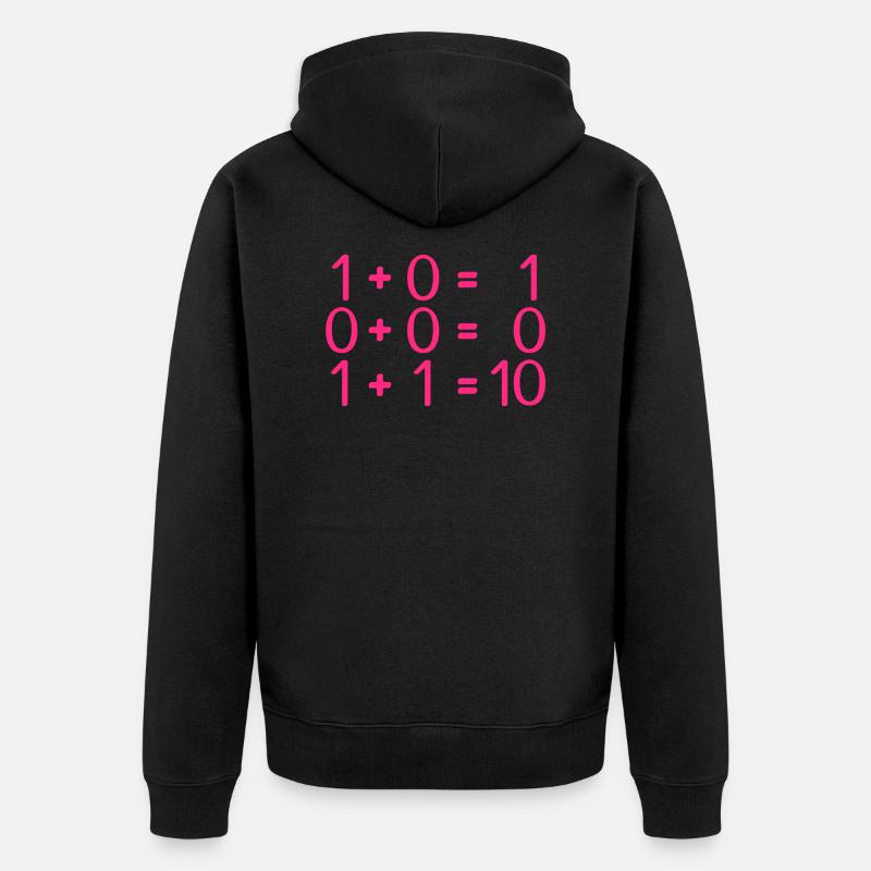 Computer science rules programmers - Unisex Premium Organic Zip Hoodie - black