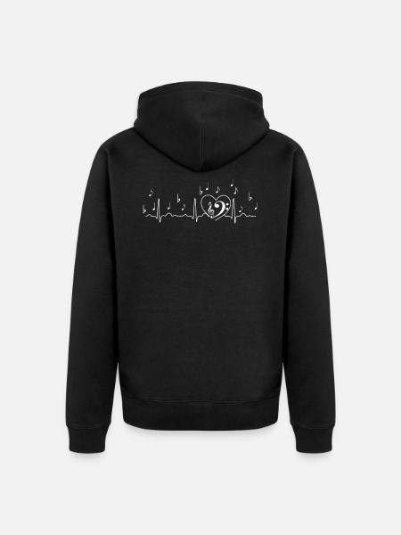 Clef Beat - Veste à capuche bio Premium Unisexe - noir