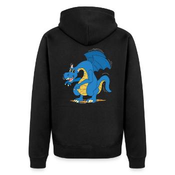 dragon - Veste à capuche bio Premium Unisexe - noir - Dos - Nico (187cm)