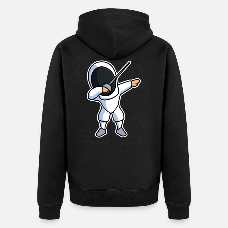 Escrimeur DAB - Veste à capuche bio Premium Unisexe - noir