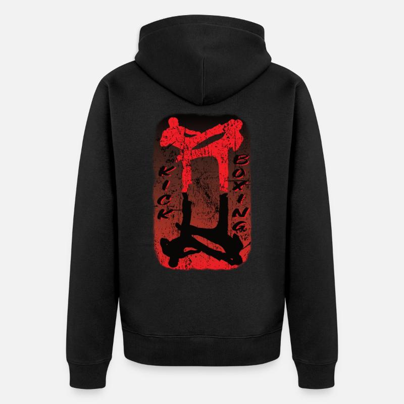 kickboxing - Veste à capuche bio Premium Unisexe - noir