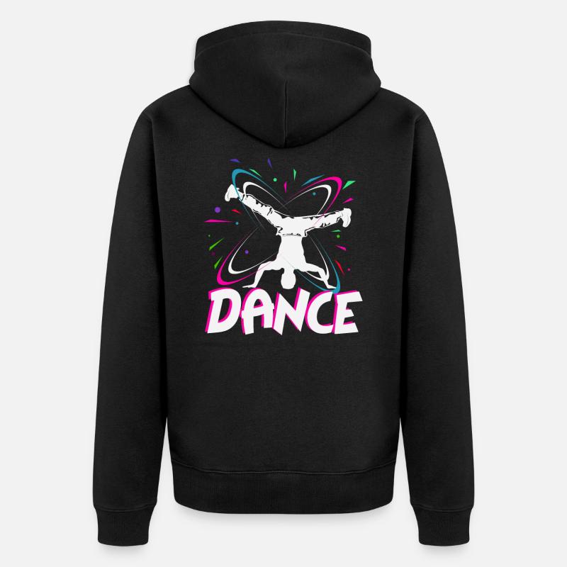 breakdancer - Veste à capuche bio Premium Unisexe - noir