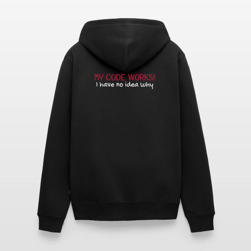 My code works programmer computer scientist Unisex Premium Organic Zip Hoodie