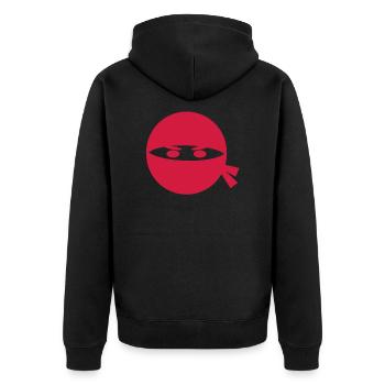 Tête de ninja - Veste à capuche bio Premium Unisexe - noir - Dos - Nico (187cm)